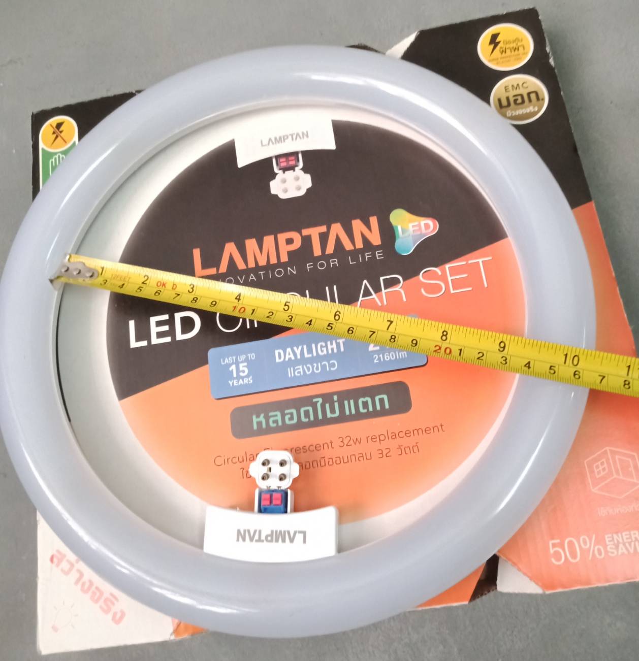 หลอดนีออน LED 24w แบบกลม แลมป์ตั้น