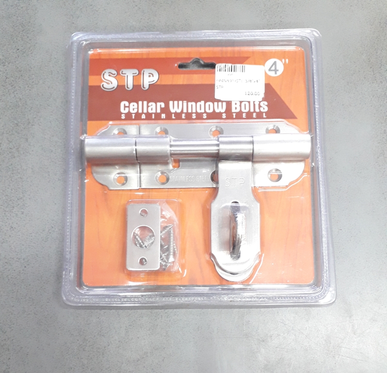 กลอนขวางสแตนเลส 3/8"x4" STP