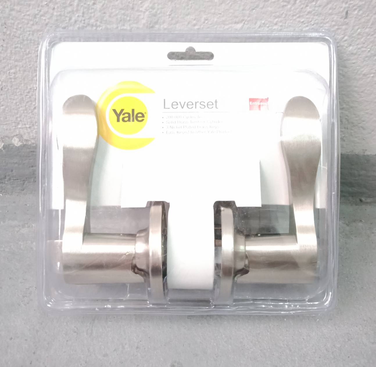 ลูกบิดอัดแผงก้านโยก Yale #VL5317US15 ลูกบิดอัดแผงก้านโยก Yale #VL5317US15