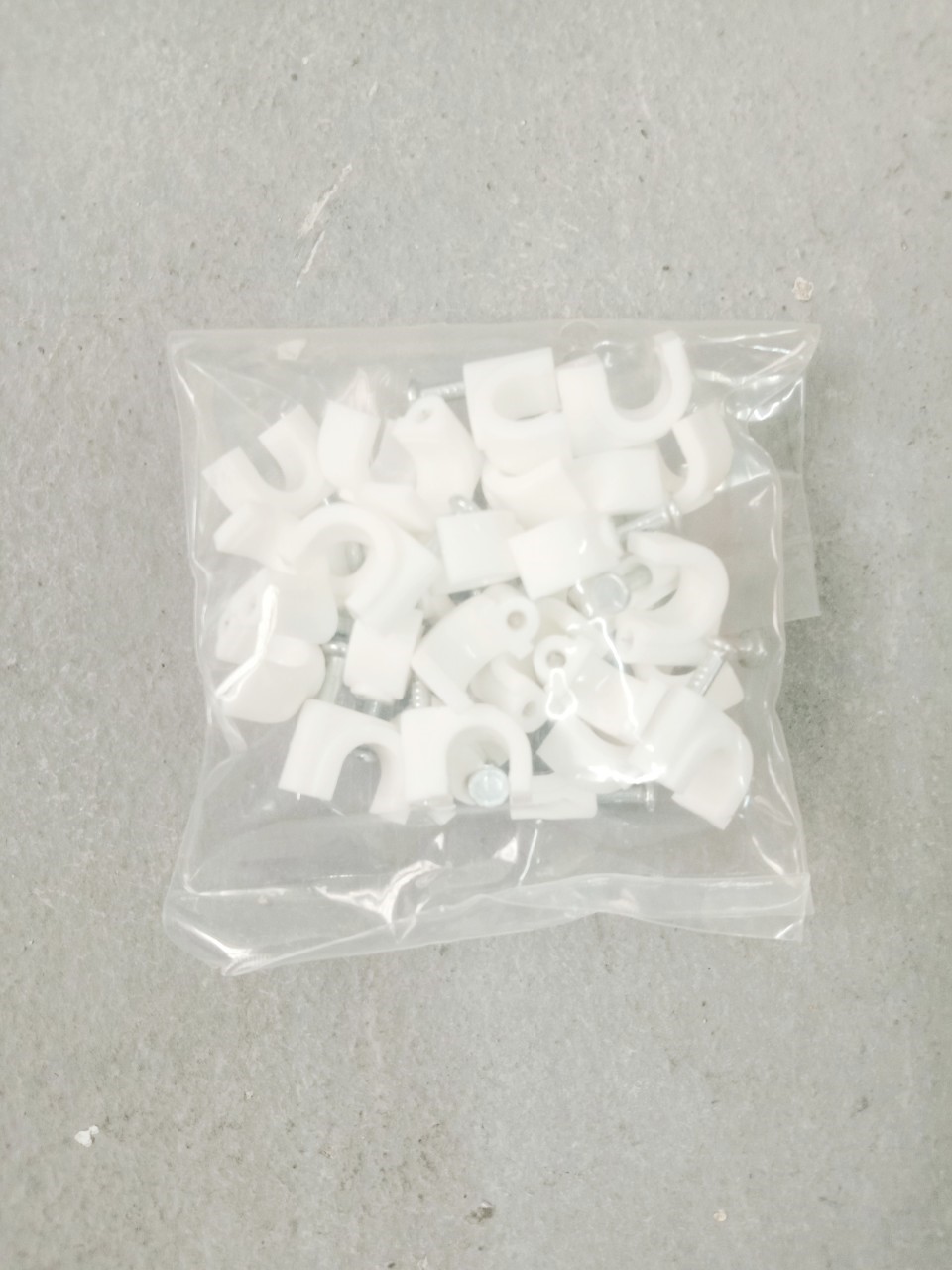 กิ๊ปตอกสายทีวี 5C RG6 ส้ม